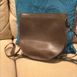 Olive pebbled  MADEWELL Leather Crossbody Bag